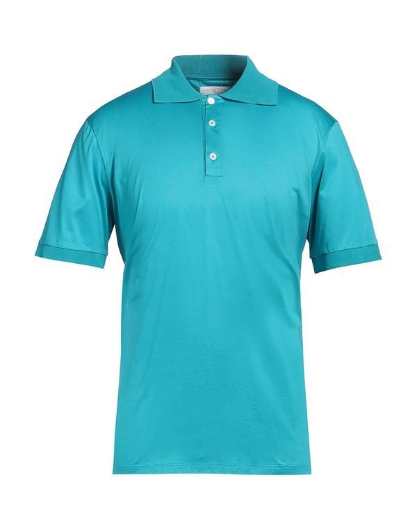 ダニエル フィエゾリ メンズ トップス ポロシャツ DANIELE FIESOLI Turquoise Blue ブルー