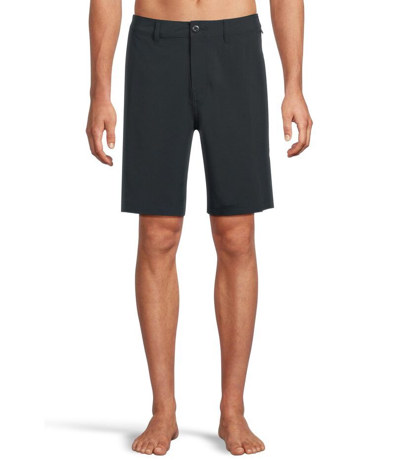 クイックシルバー メンズ ボトムス ハーフパンツ・ショーツ ショートパンツ Quiksilver Union Amphibian 20 Hybrid Shorts Black ブラック