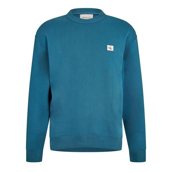 カルバンクライン メンズ アウター パーカー・スウェット シャツ Calvin Klein Jeans Mens Woven Box Crew Sweatshirt Blue Nomad ブルー