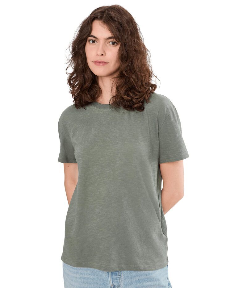パクト レディース トップス シャツ PACT Featherweight Slub Relaxed Tee Castor Green グリーン