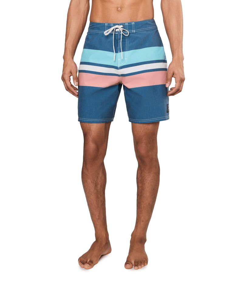 クイックシルバー メンズ 水着 ハーフパンツ・ショーツ ストレート ショートパンツ Quiksilver Original Straight Leg 18 Boardshorts Dark Denim