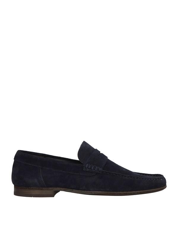 ムーレー メンズ シューズ スリッポン・ローファー モカシン MOORER Navy ネイビー