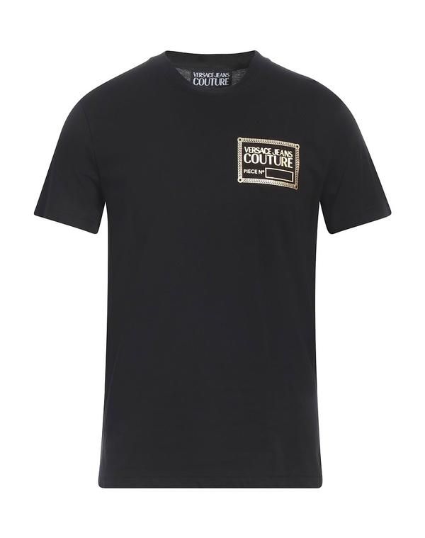 ヴェルサーチ メンズ トップス Tシャツ VERSACE JEANS COUTURE Black ブラック