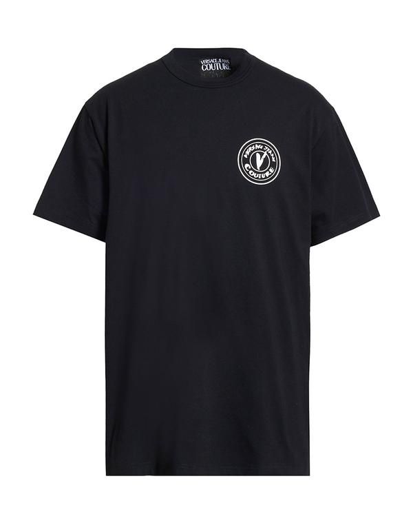 ヴェルサーチ メンズ トップス Tシャツ VERSACE JEANS COUTURE Black ブラック