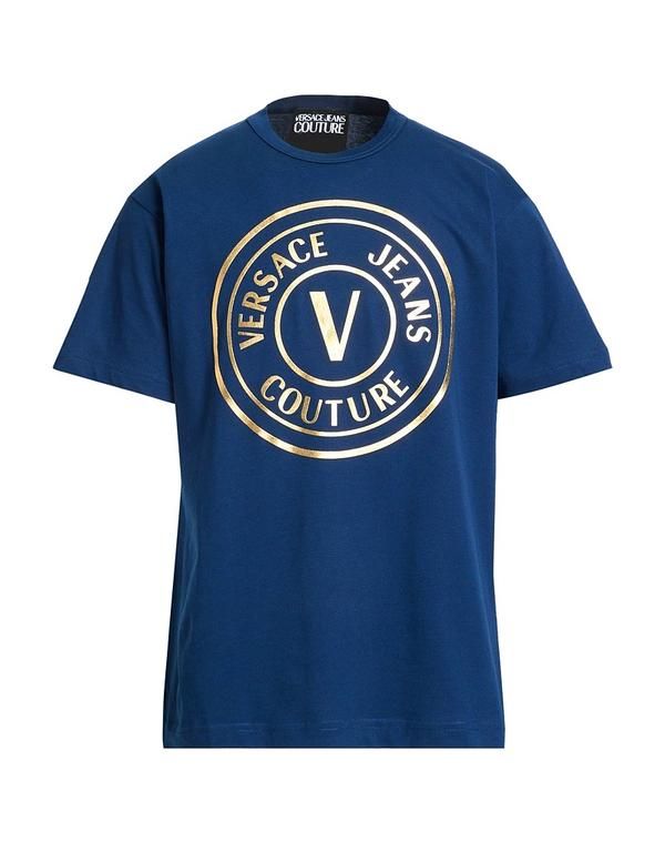 ヴェルサーチ メンズ トップス Tシャツ VERSACE JEANS COUTURE Navy ネイビー