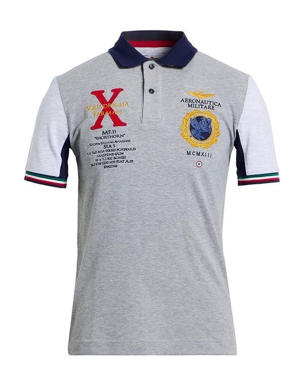 アエロノーティカミリターレ メンズ トップス ポロシャツ AERONAUTICA MILITARE Light Gray グレー