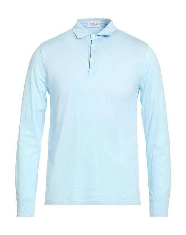 ヘリテージ メンズ トップス ポロシャツ HERITAGE Sky Blue ブルー