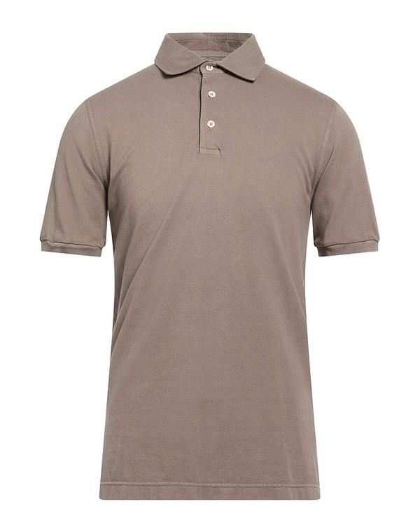 フェデーリ メンズ トップス ポロシャツ FEDELI Taupe トープ
