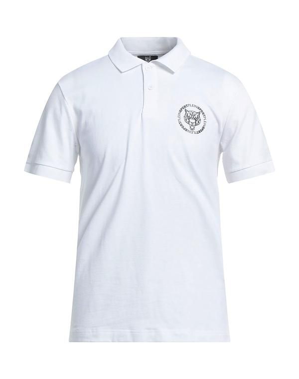 プレイン スポーツ メンズ トップス ポロシャツ PLEIN SPORT White ホワイト