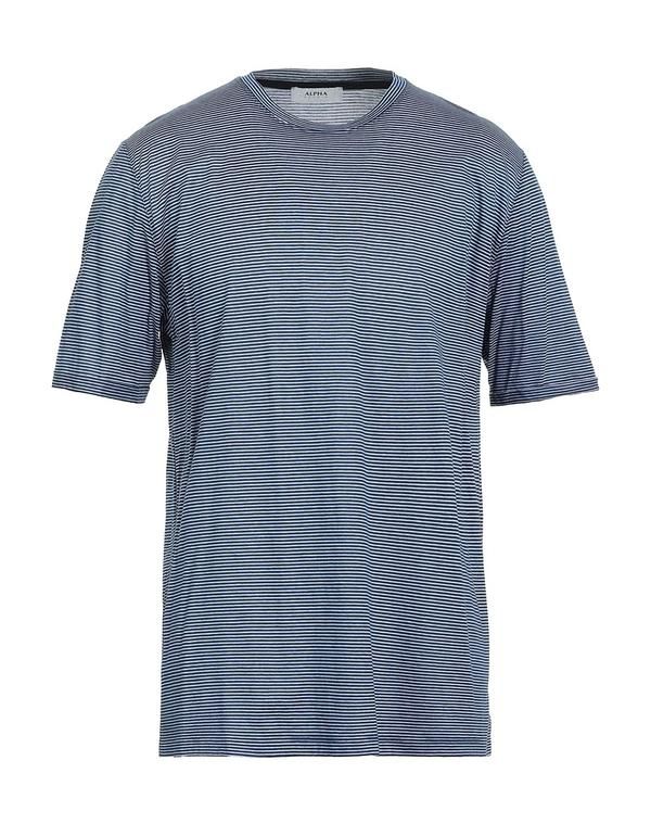 アルファス テューディオ メンズ トップス Tシャツ ALPHA STUDIO Midnight Blue ブルー