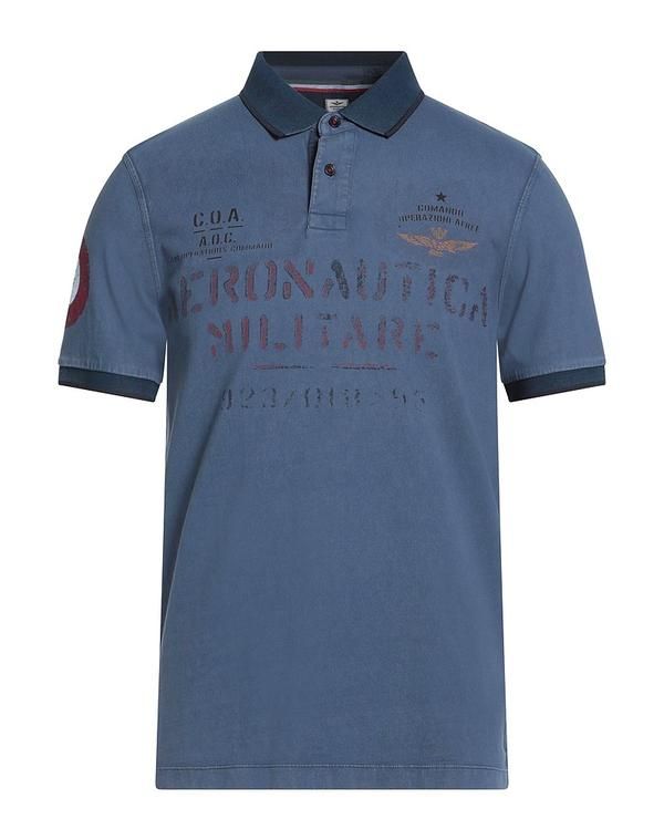 アエロノーティカミリターレ メンズ トップス ポロシャツ AERONAUTICA MILITARE Navy ネイビー