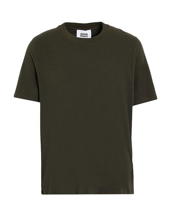 アルファス テューディオ メンズ トップス Tシャツ ALPHA STUDIO Dark Green グリーン