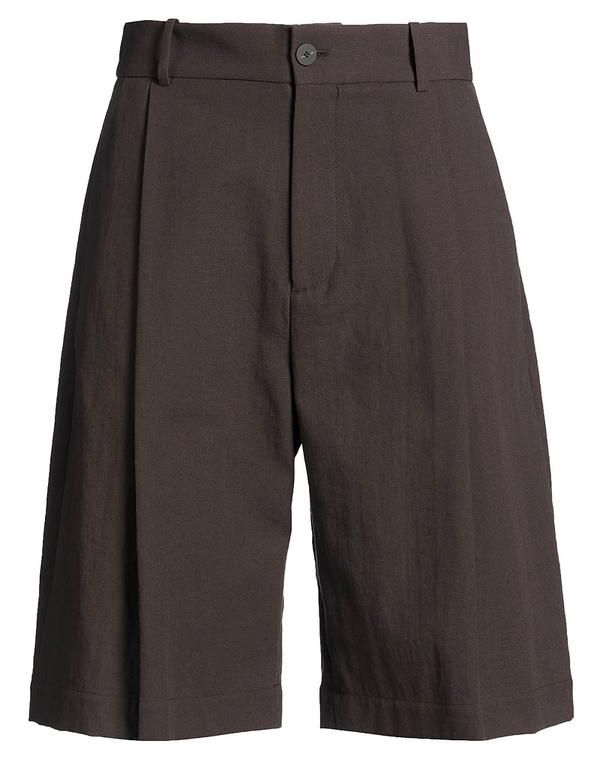スタジオニコルソン メンズ ボトムス ハーフパンツ・ショーツ ショートパンツバミューダパンツ STUDIO NICHOLSON Chocolate Brown ブラウン