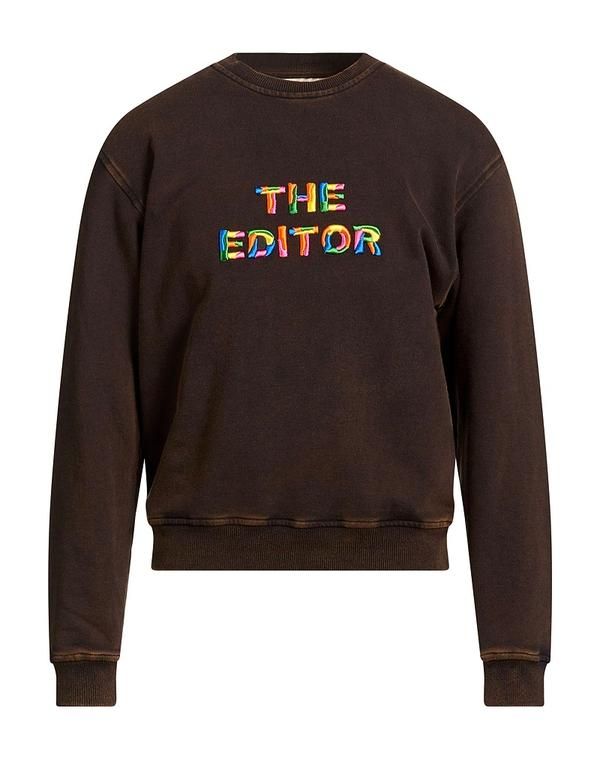 エディター メンズ アウター パーカー・スウェット THEDITOR Dark Brown ブラウン