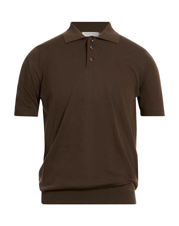ジョルディーズ メンズ トップス ポロシャツ JEORDIES Dark Brown ブラウン