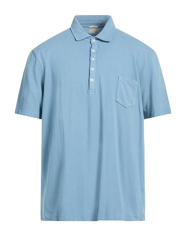 マッシモアルバ メンズ トップス ポロシャツ MASSIMO ALBA Light Blue ブルー