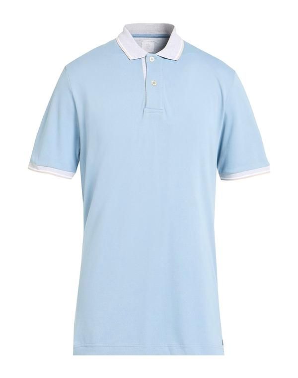 イレブンティ メンズ トップス ポロシャツ ELEVENTY Light Blue ブルー