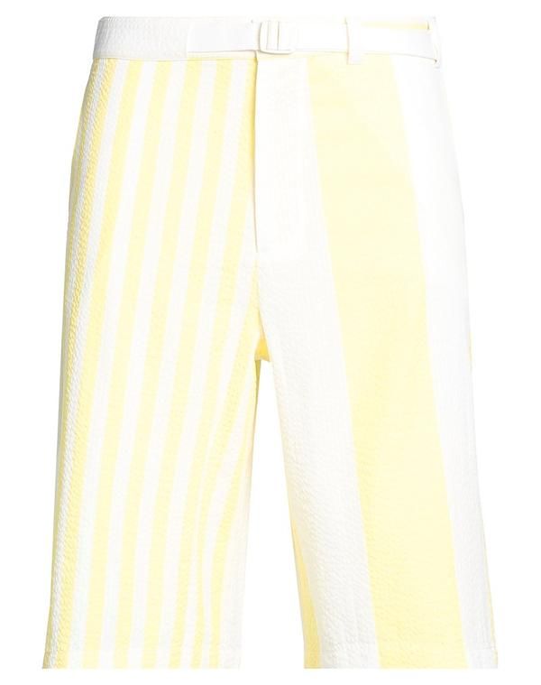 メゾンキツネ メンズ ボトムス ハーフパンツ・ショーツ ショートパンツバミューダパンツ MAISON KITSUN Pastel Yellow イエロー