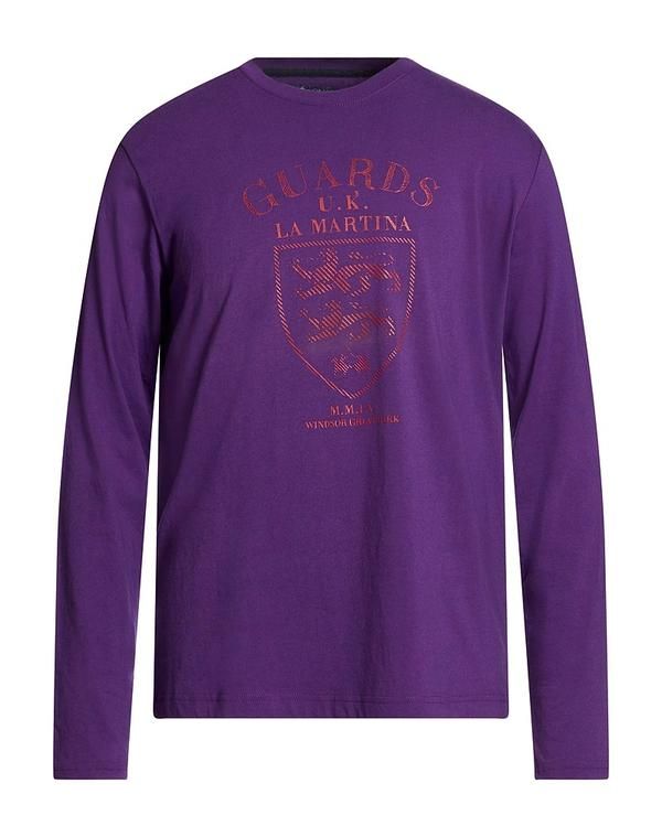 ラ マルティーナ メンズ トップス Tシャツ LA MARTINA Dark Purple パープル