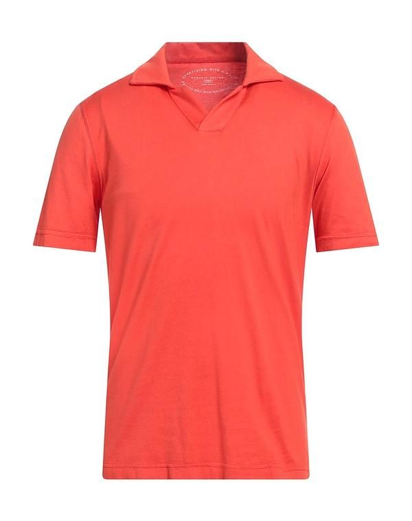 フェデーリ メンズ トップス ポロシャツ FEDELI Orange オレンジ