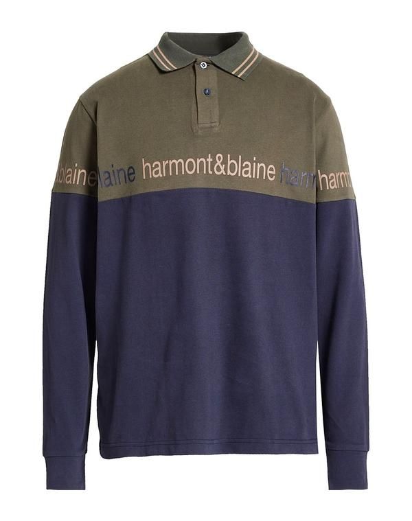 ハーモント ブレイン メンズ トップス ポロシャツ HARMONT BLAINE Military Green グリーン