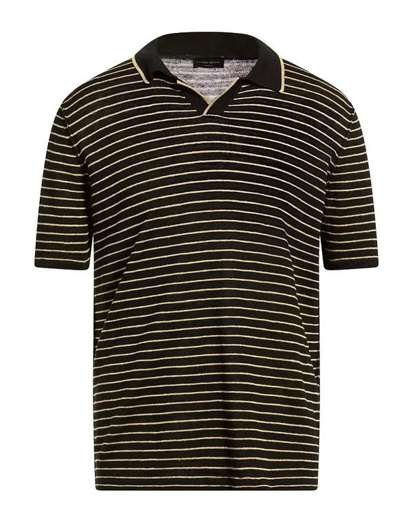 ロベルトコリーナ メンズ トップス シャツ プルオーバー ROBERTO COLLINA Black ブラック