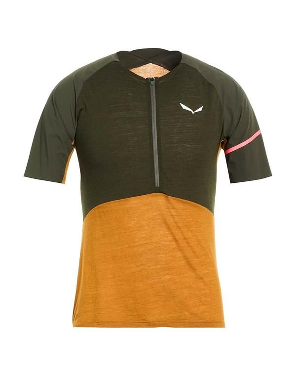 サレワ メンズ トップス Tシャツ SALEWA Dark Green グリーン
