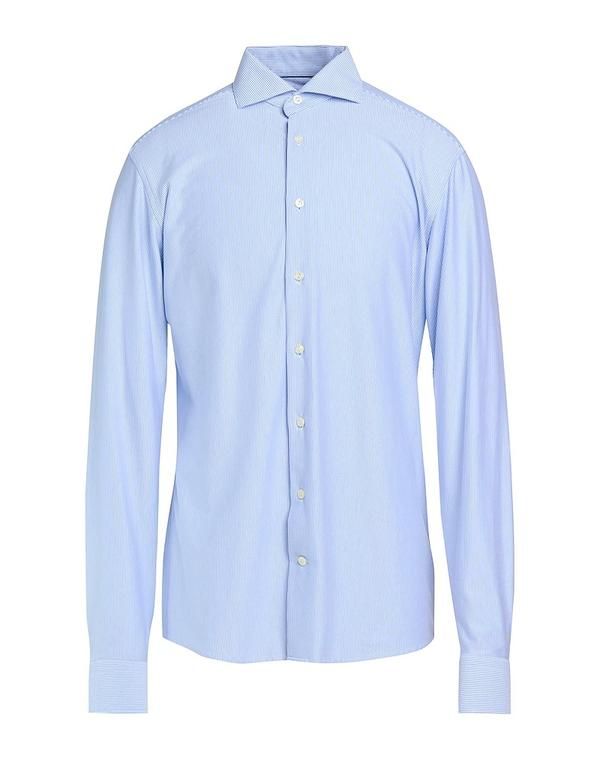 エトン メンズ トップス シャツ ETON Light Blue ブルー