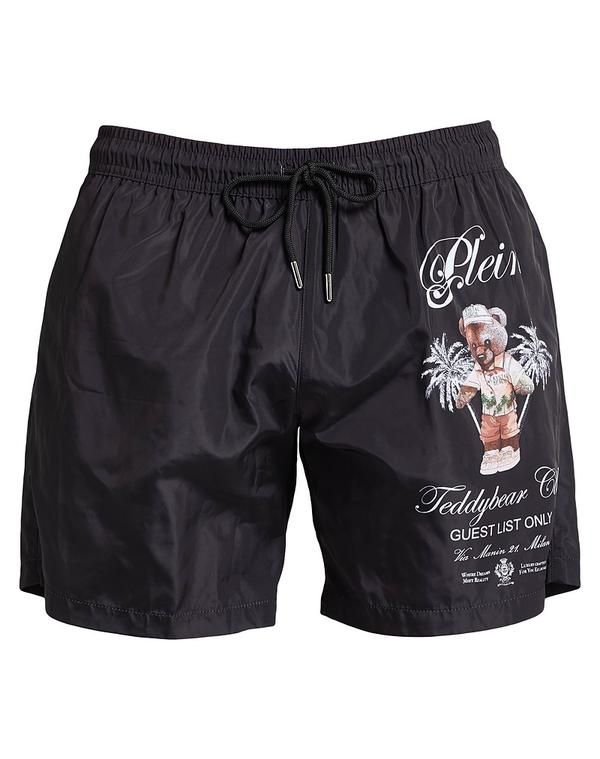 フィリッププレイン メンズ 水着 ハーフパンツ・ショーツ PHILIPPLEIN Black ブラック