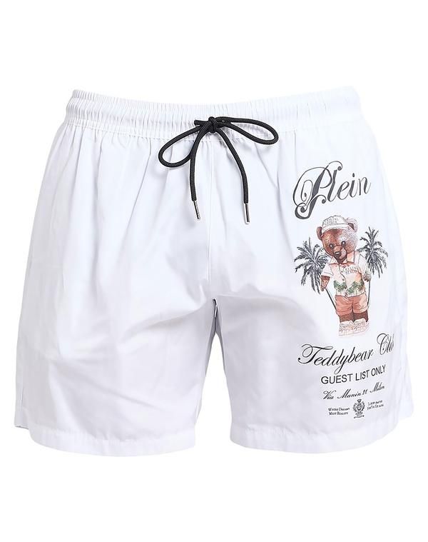 フィリッププレイン メンズ 水着 ハーフパンツ・ショーツ PHILIPPLEIN White ホワイト