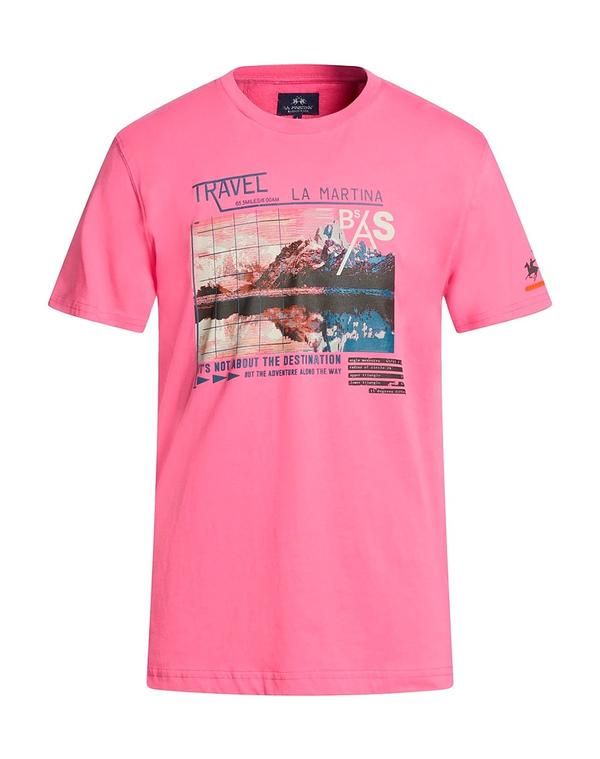 ラ マルティーナ メンズ トップス Tシャツ LA MARTINA Fuchsia フューシャ 15,606円