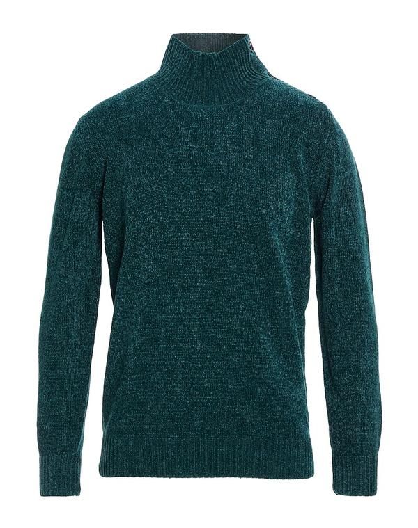 リュージョマン メンズ アウター ニット・セータートルネック LIU JO MAN Dark Green グリーン