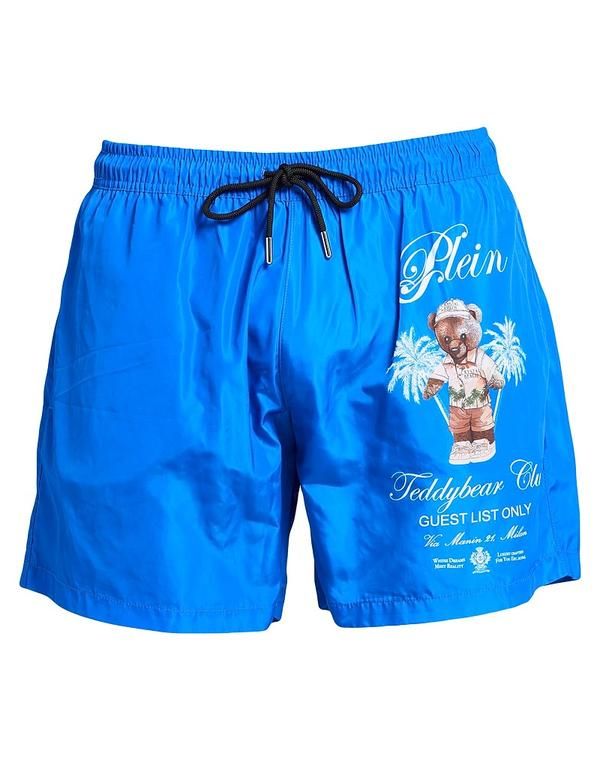 フィリッププレイン メンズ 水着 ハーフパンツ・ショーツ PHILIPPLEIN Blue ブルー
