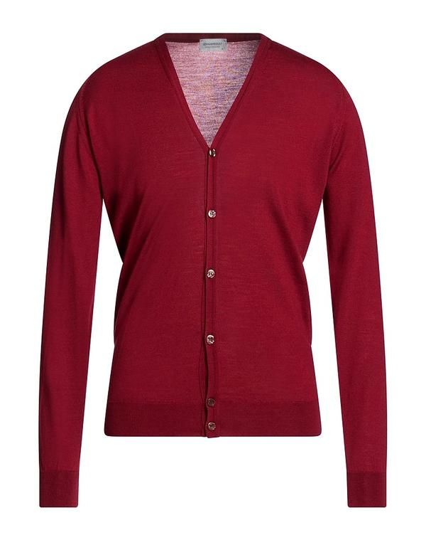 ジョンスメドレー メンズ アウター カーディガン JOHN SMEDLEY Bordeaux