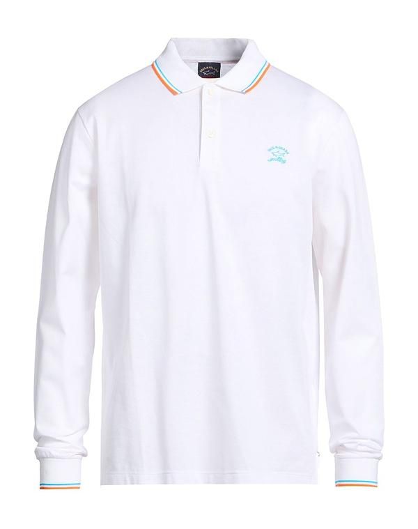 ポールアンドシャーク メンズ トップス ポロシャツ PAUL SHARK White ホワイト