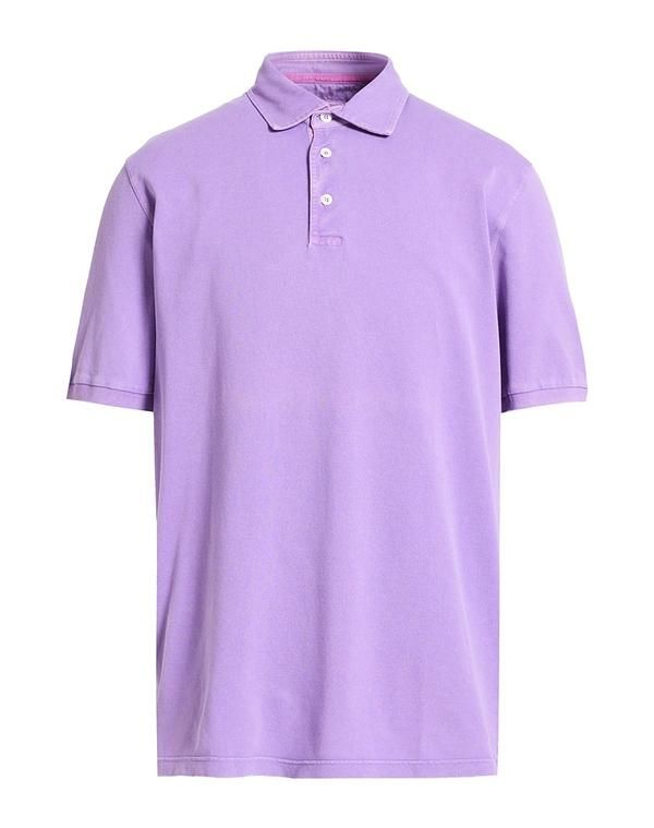 フェデーリ メンズ トップス ポロシャツ FEDELI Purple パープル