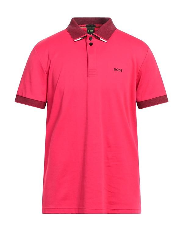 ボス メンズ トップス ポロシャツ BOSS Magenta マゼンタ
