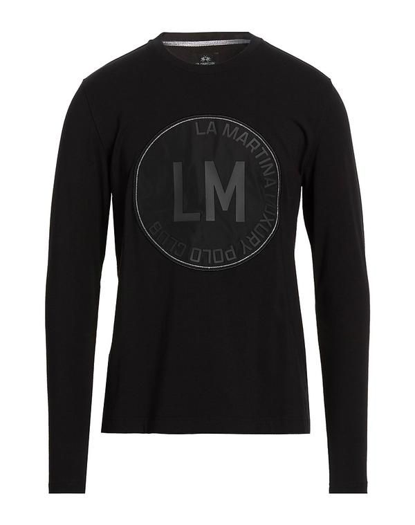 ラ マルティーナ メンズ トップス Tシャツ LA MARTINA Black ブラック
