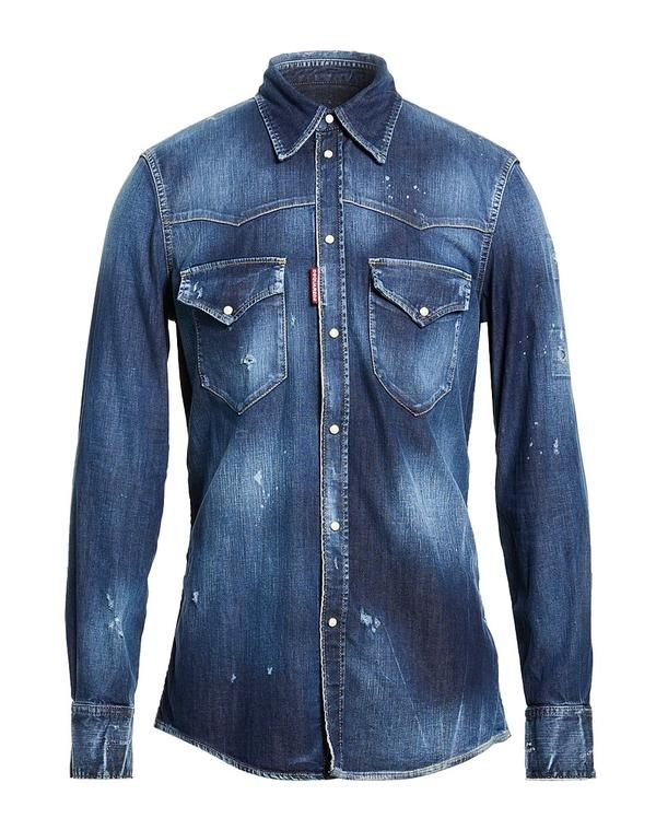 ディースクエアード メンズ トップス シャツ DSQUARED2 Blue ブルー
