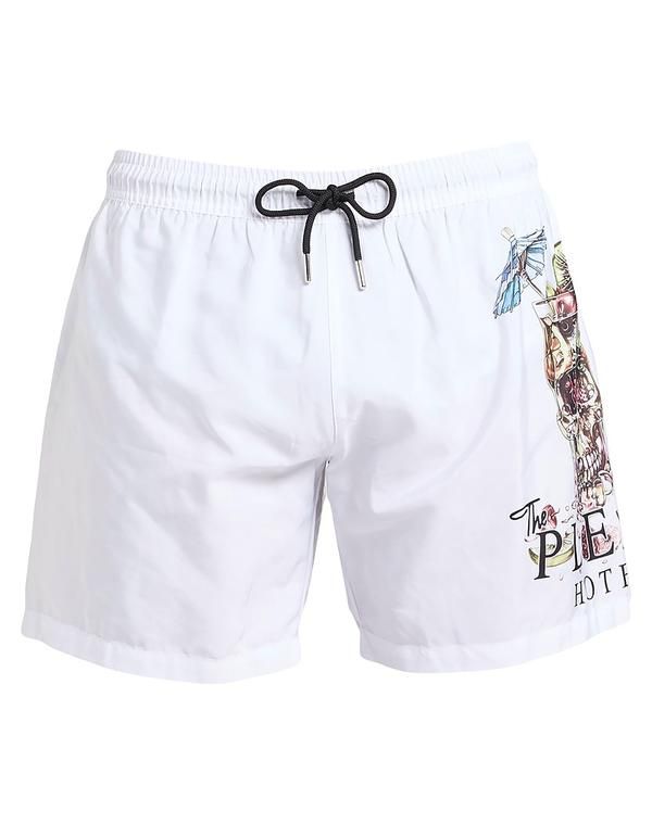 フィリッププレイン メンズ 水着 ハーフパンツ・ショーツ PHILIPPLEIN White ホワイト