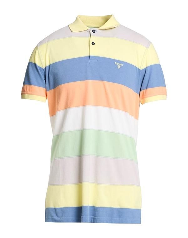 バブアー メンズ トップス ポロシャツ BARBOUR Pastel Yellow イエロー