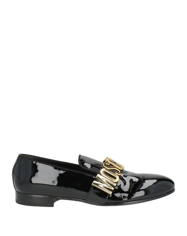 モスキーノ メンズ シューズ スリッポン・ローファー モカシン MOSCHINO Black ブラック