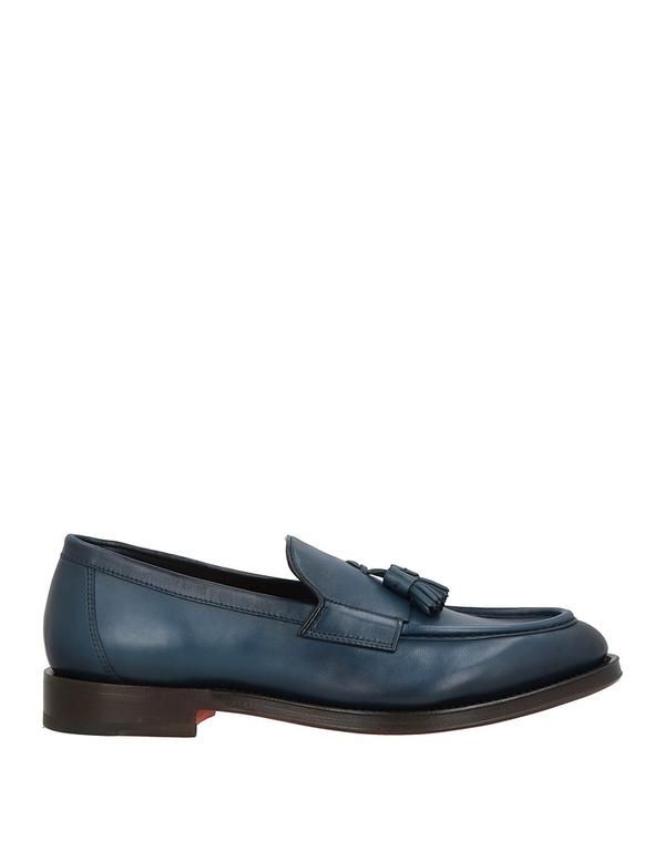 サントーニ メンズ シューズ スリッポン・ローファー モカシン SANTONI Navy ネイビー