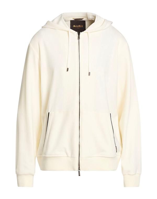 ムーレー メンズ アウター パーカー・スウェット MOORER Off White オフホワイト
