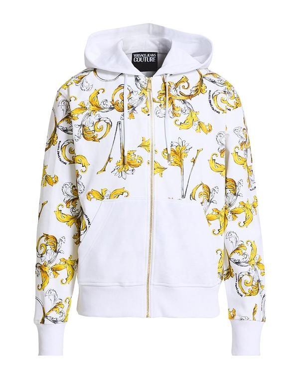 ヴェルサーチ メンズ アウター パーカー・スウェット VERSACE JEANS COUTURE White ホワイト