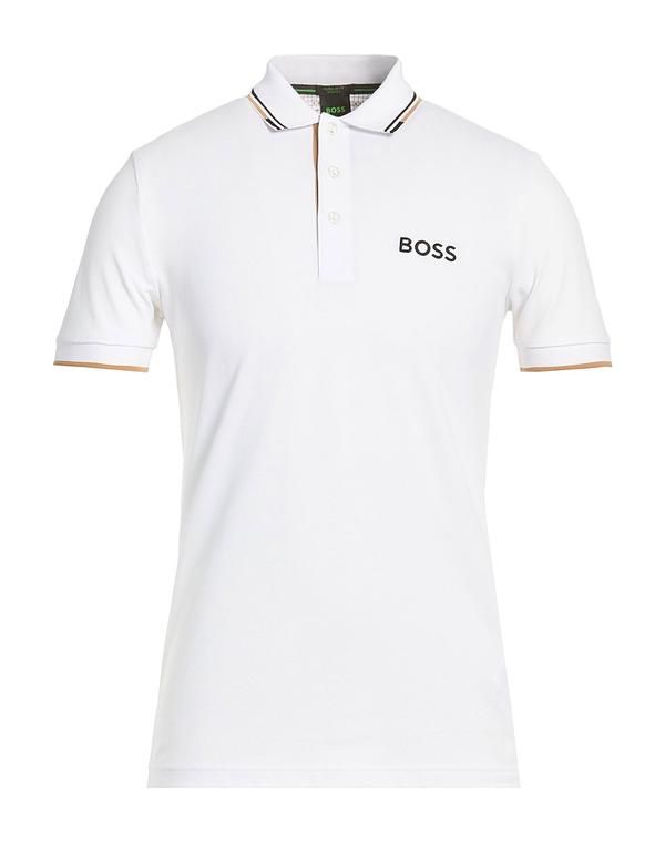 ボス メンズ トップス ポロシャツ BOSS White ホワイト
