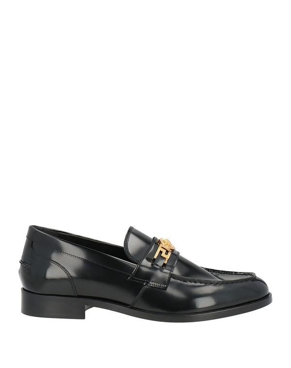 ヴェルサーチ メンズ シューズ スリッポン・ローファー モカシン VERSACE Black ブラック
