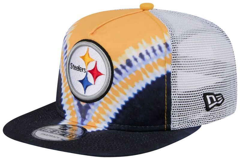 ニューエラ メンズ アクセサリー 帽子 Tシャツ New Eradult Pittsburgh Steelers Tie Dye Golfer Snapback Hat NoColor