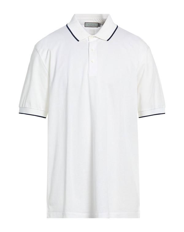カナーリ メンズ トップス ポロシャツ CANALI White ホワイト