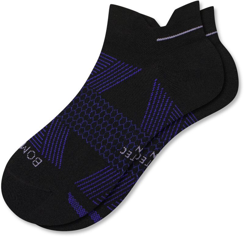ボンバス メンズ アンダーウェア 靴下 カラーブロック アンクル Bombasolid Colorblock Marl Toe Running Ankle Socks Moonlight マール